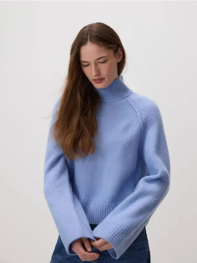 Dolcevita in lana - azzurro