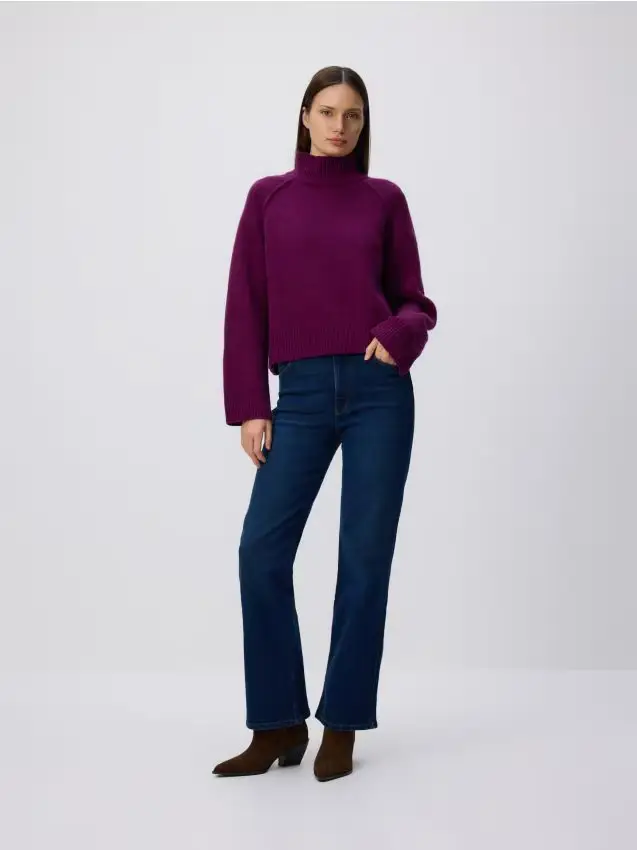 Dolcevita in lana - bordeaux