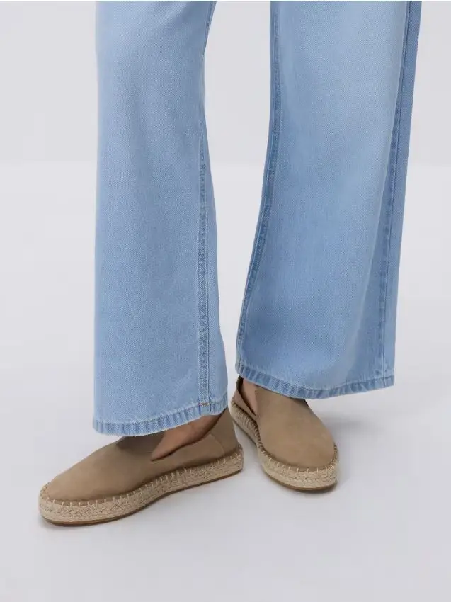 Espadrillas in camoscio - beige