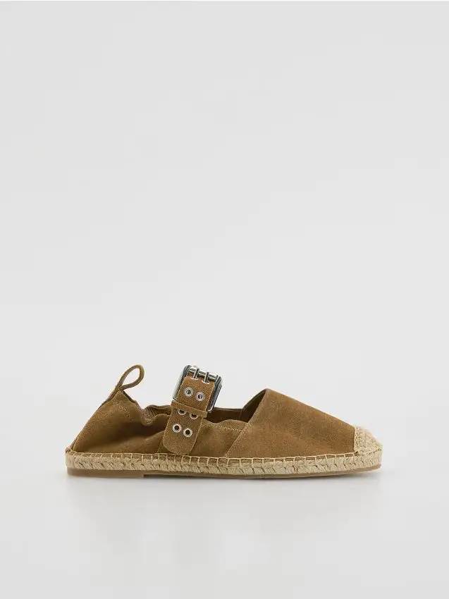Espadrillas in pelle - beige