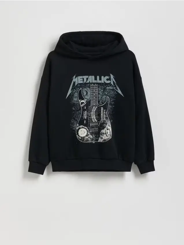 Felpa a tema Metallica - nero