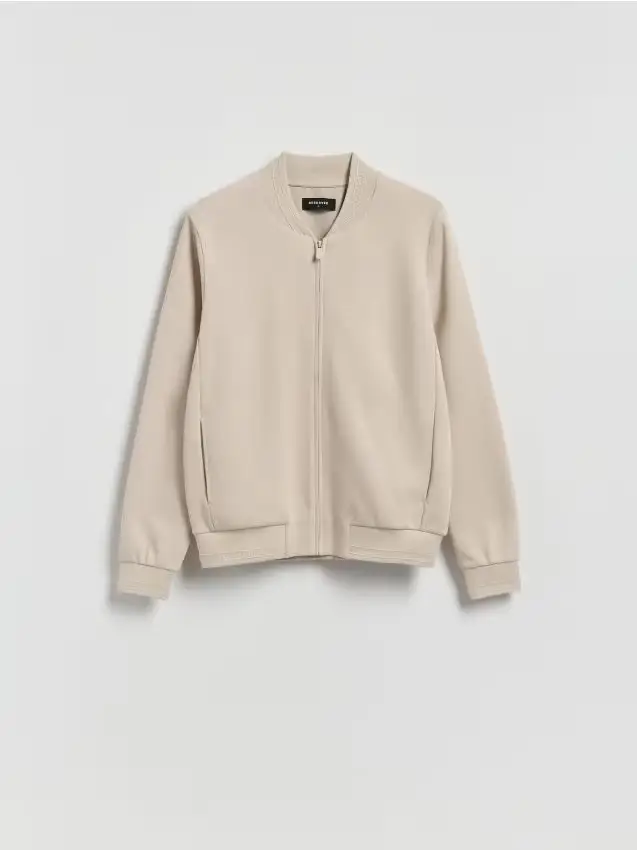 Felpa bomber - beige