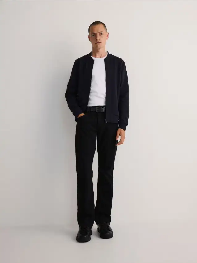 Felpa bomber - blu scuro