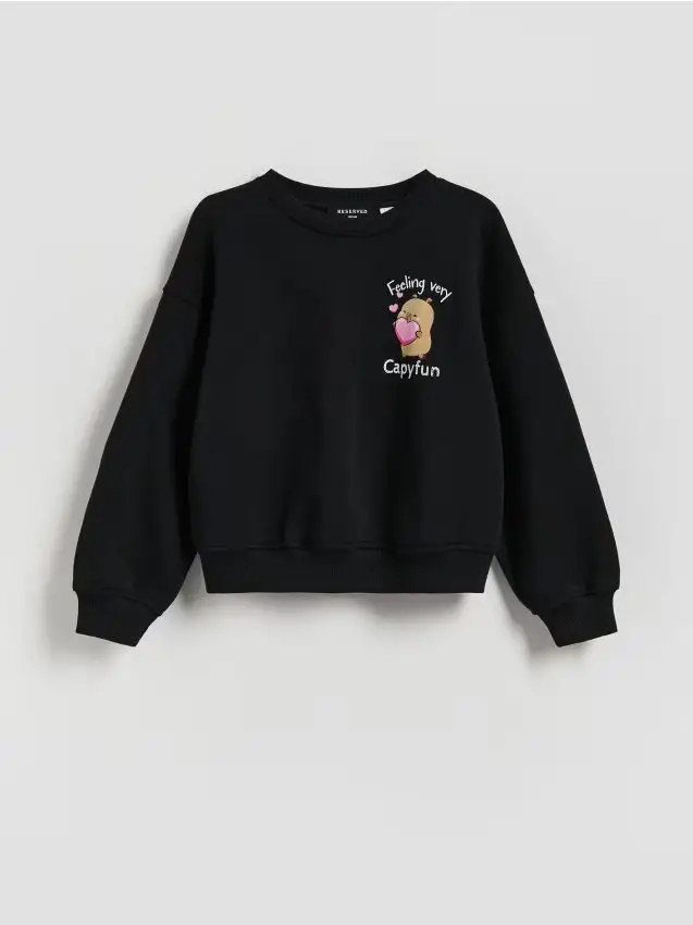 Reserved Felpa Capibara CapyFun - nero