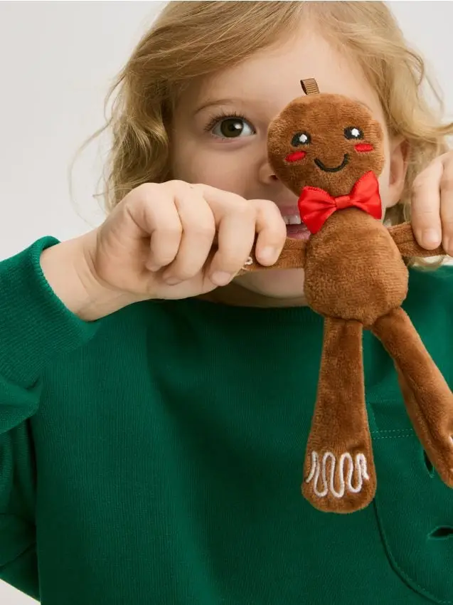 Felpa con applicazione 3D - verde