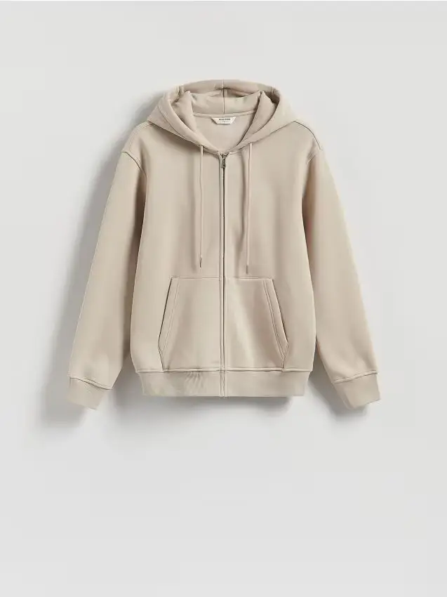 Felpa con cappuccio - beige