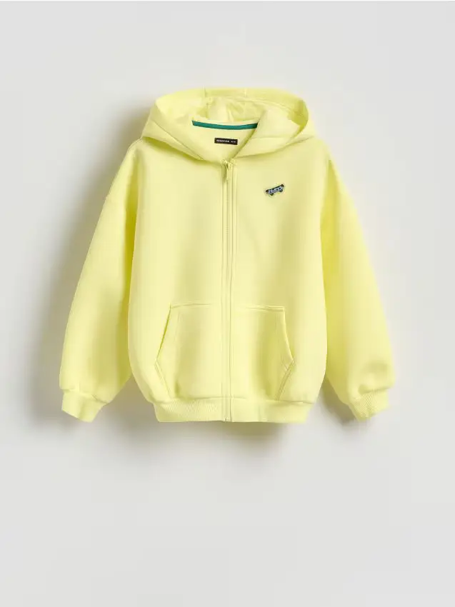 Felpa con cappuccio - giallo chiaro