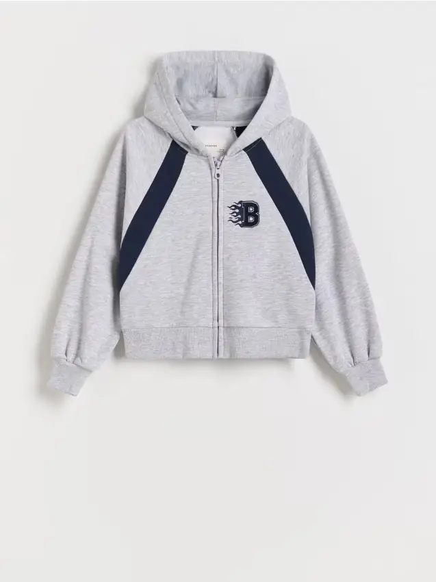 Felpa con cappuccio - grigio chiaro