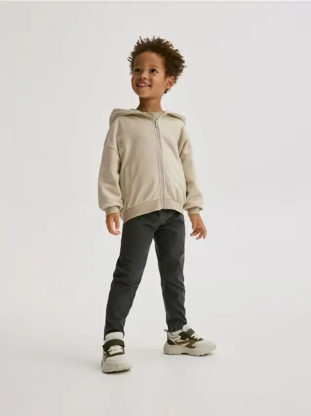 Felpa con cappuccio in cotone - nude