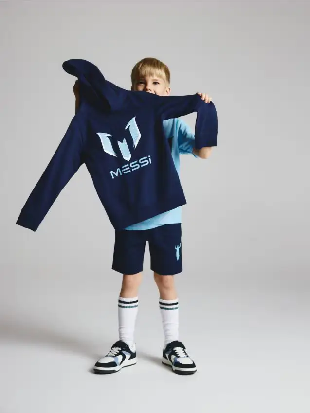 Felpa con cappuccio Messi - blu scuro