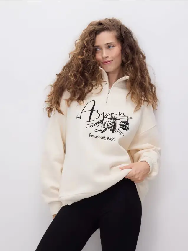 Felpa con stampa - nude