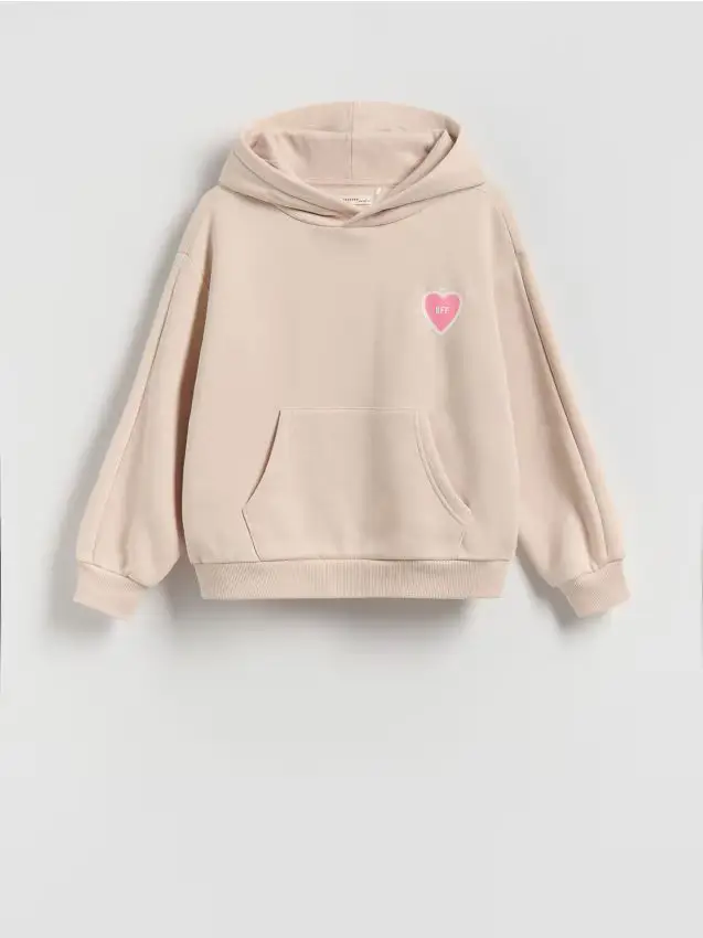 Felpa con stampa sulla schiena - nude