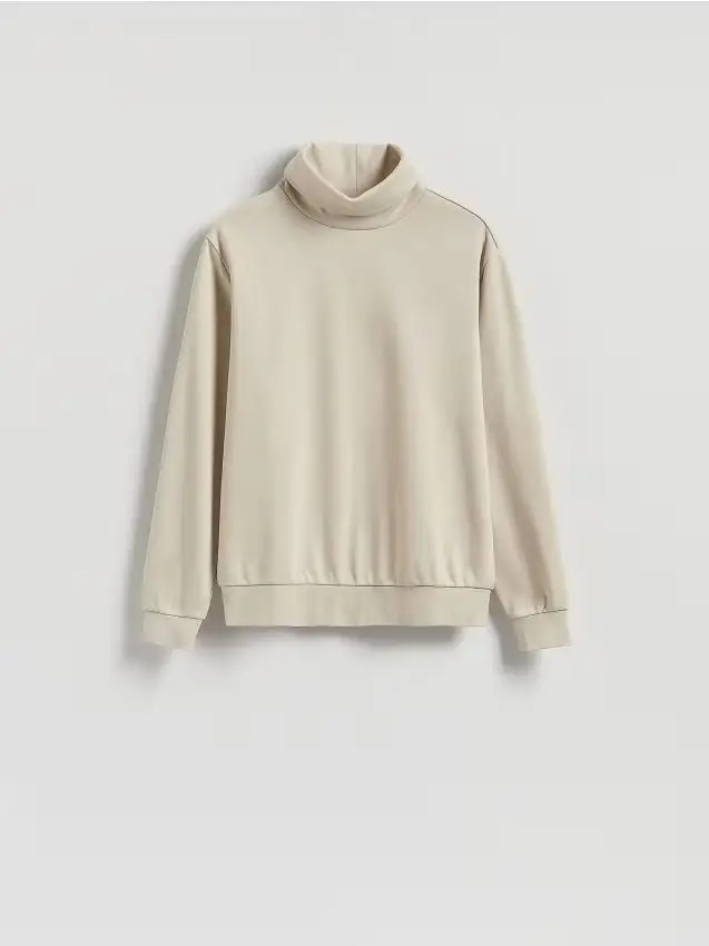 Felpa dolcevita - beige