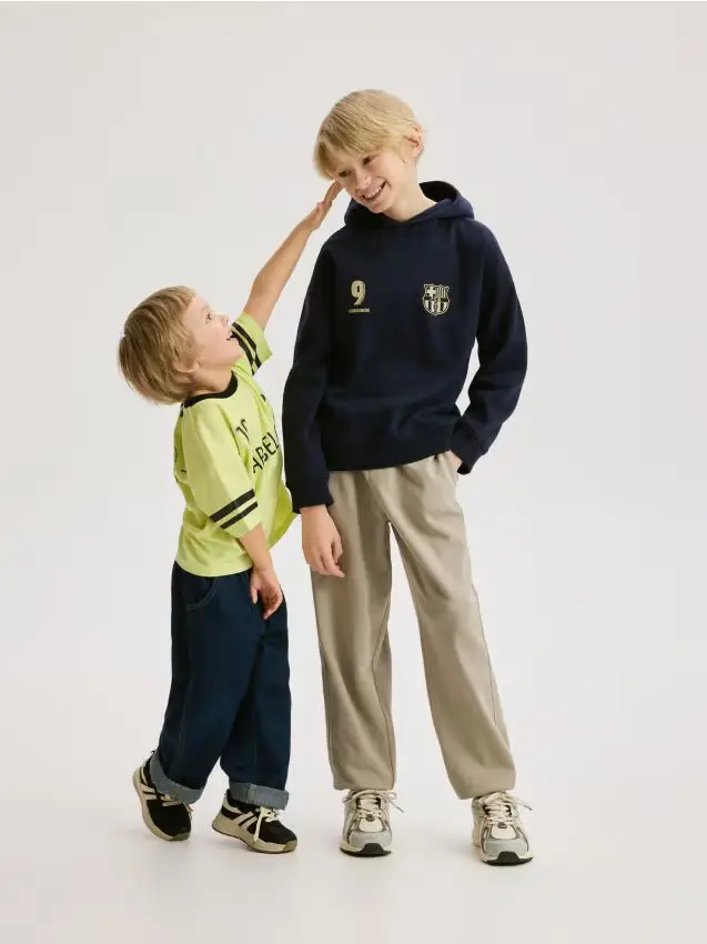 Felpa FC Barcelona Lewandowski - blu scuro