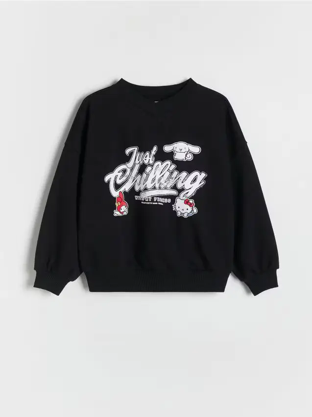 Felpa Hello Kitty e amici - nero