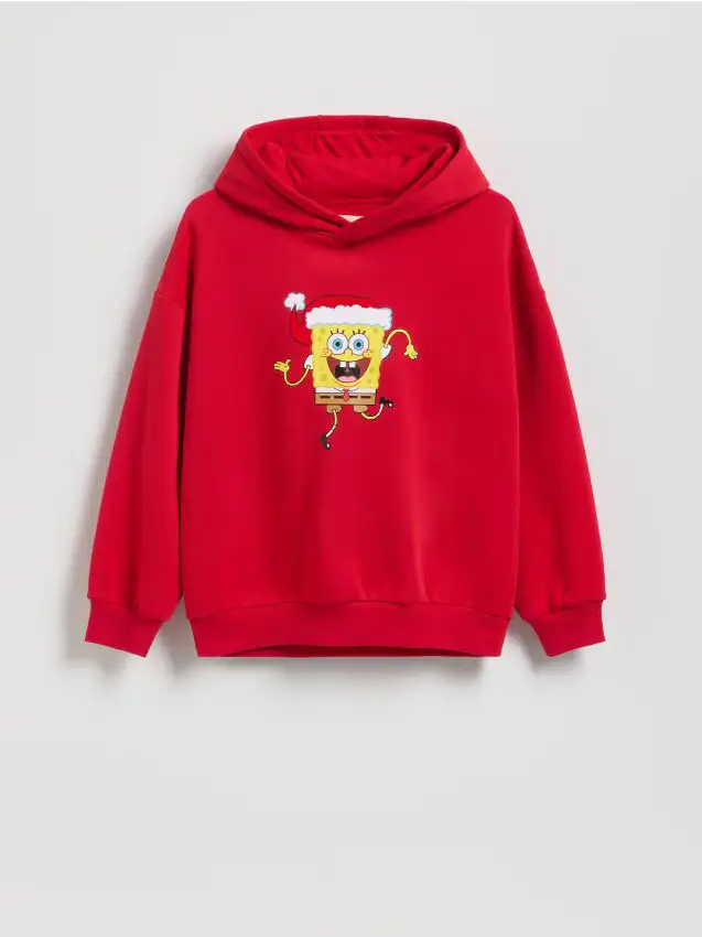 Felpa in cotone SpongeBob - rosso