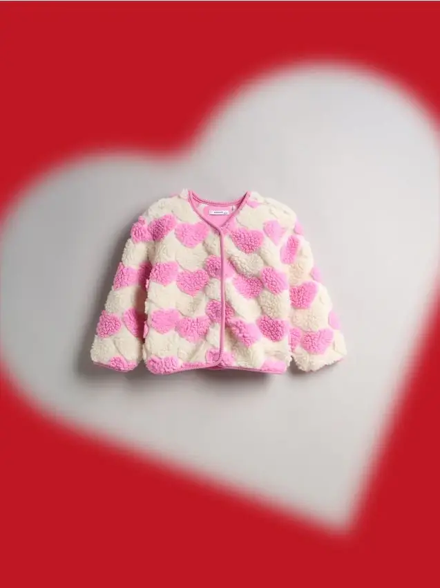 Felpa in pelliccia sintetica effetto montone - panna