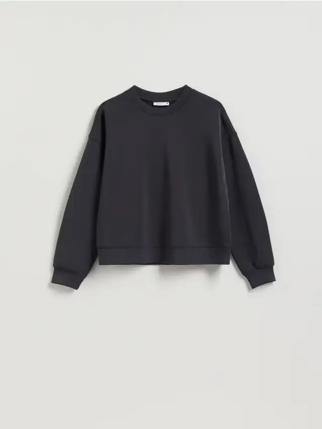 Felpa misto modal - grigio scuro