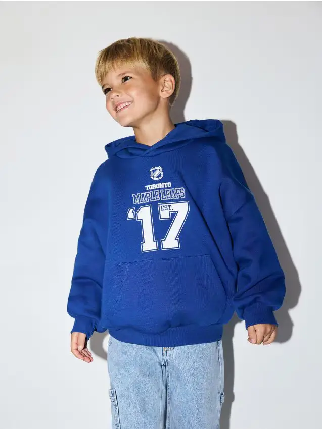 Felpa NHL Toronto Maple Leafs - blu scuro