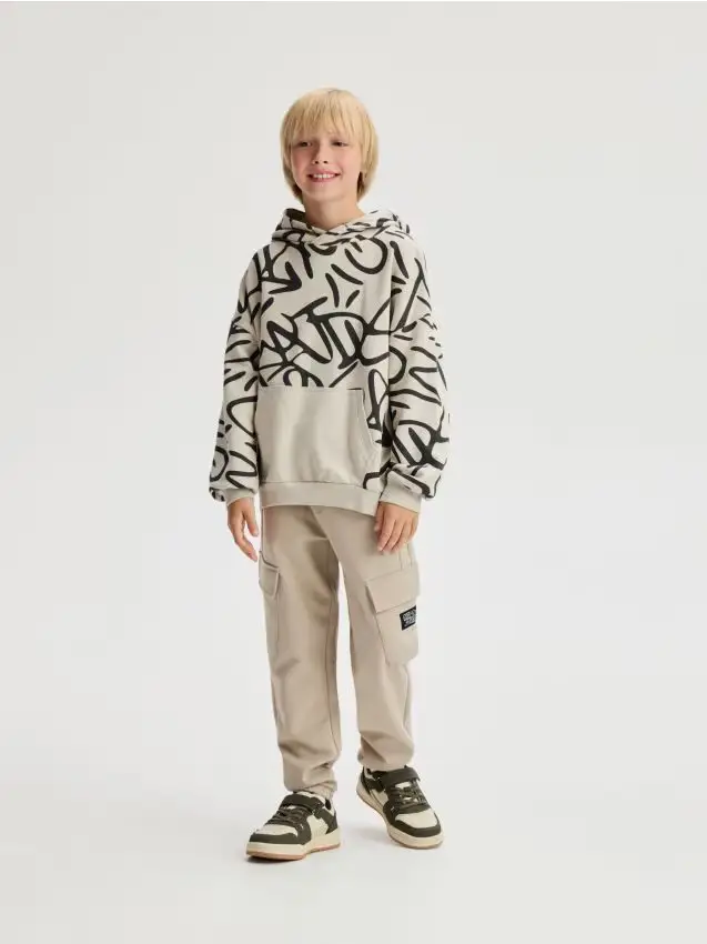 Felpa oversize - beige