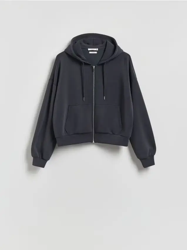 Felpa oversize - grigio scuro