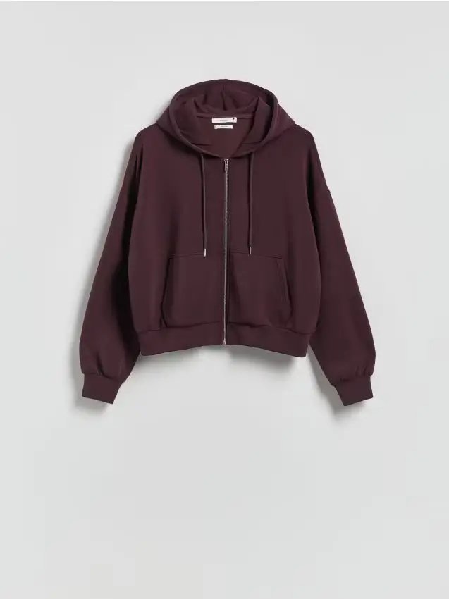 Felpa oversize - viola scuro