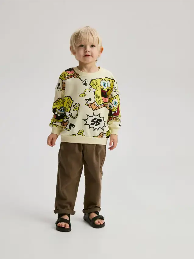 Felpa SpongeBob - giallo chiaro