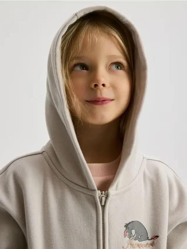 Felpa Winnie the Pooh - grigio chiaro