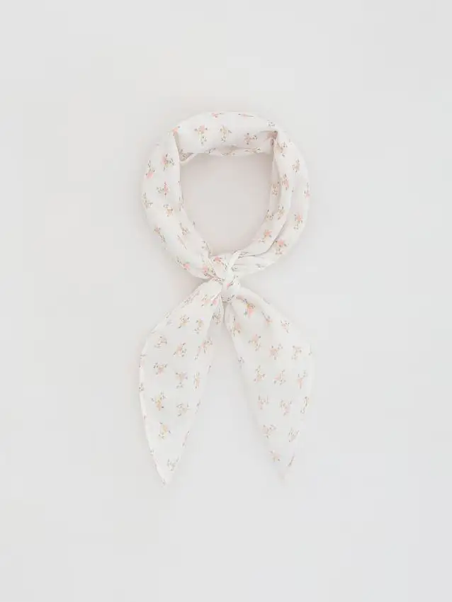 Foulard fantasia - rosa pastello