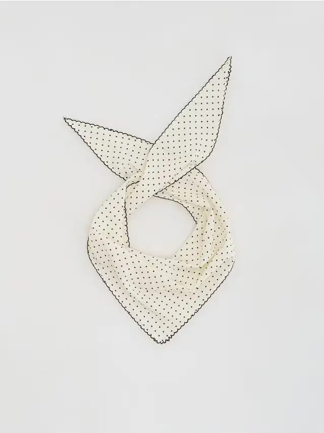 Foulard triangolare - bianco