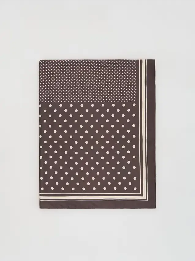 Foularino fantasia - marrone scuro