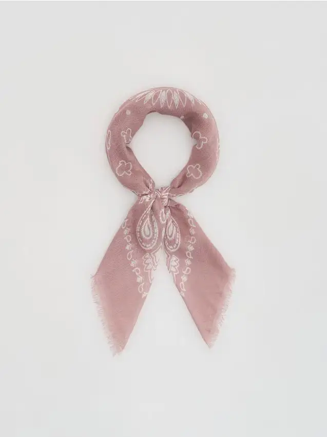 Foularino fantasia - rosa cipria