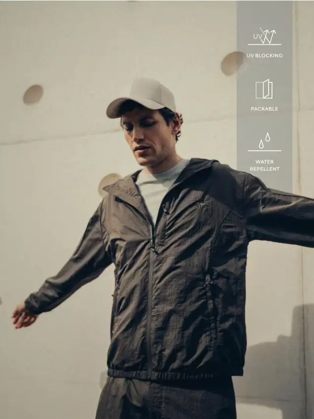 Giacca a vento - marrone polveroso