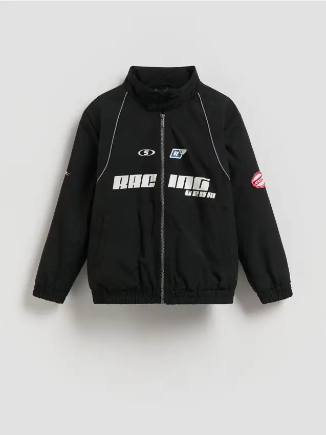 Giacca bomber foderata - nero