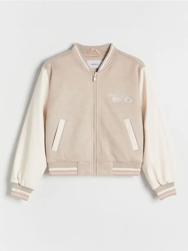Giacca bomber Smiley World - beige