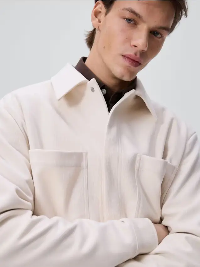 Giacca-camicia - panna