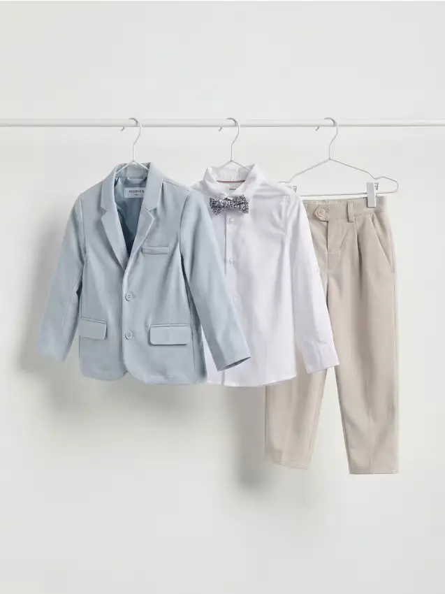 Giacca con aggiunta di viscosa - azzurro