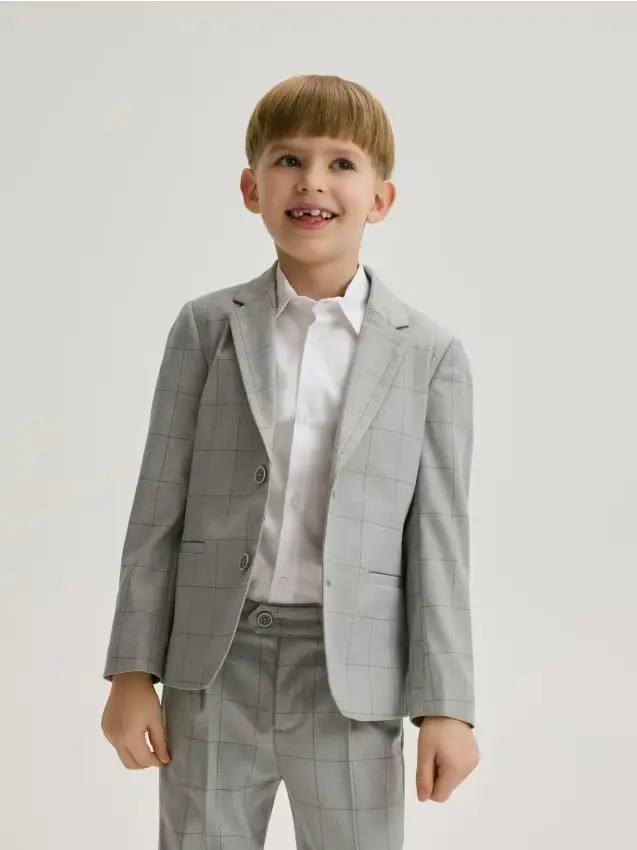 Giacca con aggiunta di viscosa - grigio chiaro