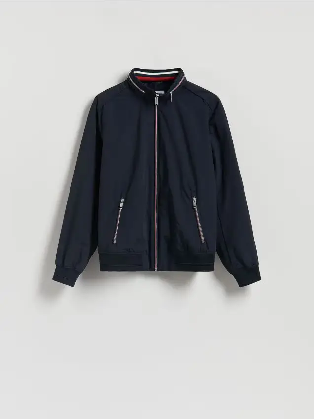 Giacca con cappuccio a scomparsa - blu scuro