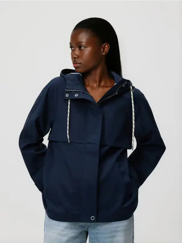 Giacca con cappuccio - blu scuro