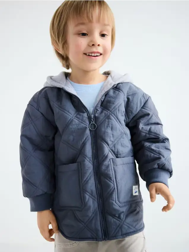 Giacca con cappuccio - grigio scuro