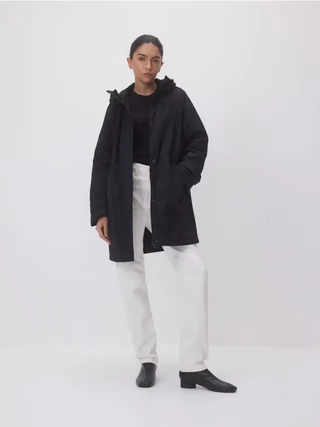 Giacca con cappuccio - nero