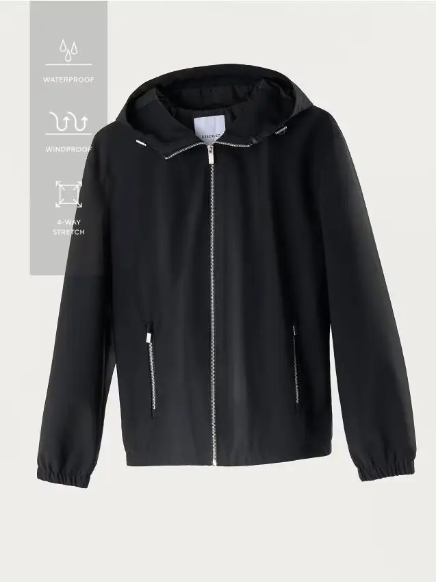 Giacca con cappuccio - nero
