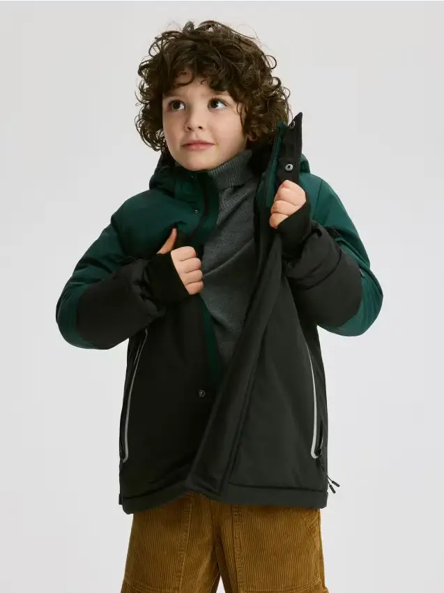 Giacca con cappuccio - nero