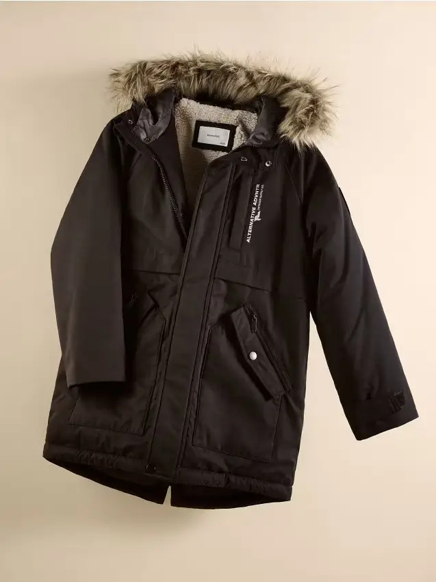 Giacca con cappuccio - nero