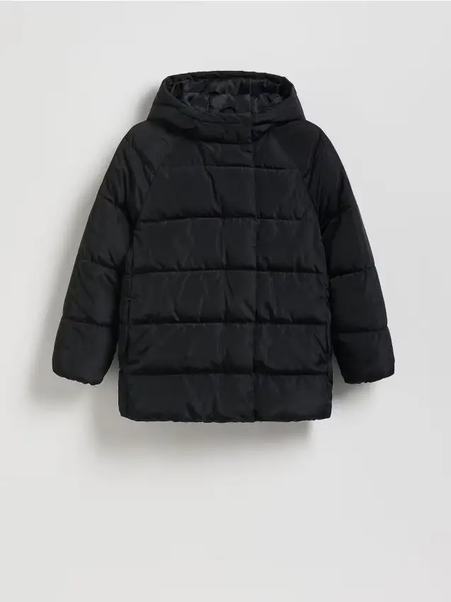 Giacca con cappuccio resistente all acqua - nero