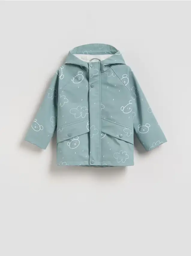 Giacca con cappuccio - verde chiaro