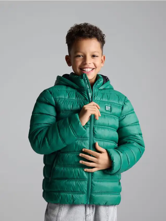 Giacca con cappuccio - verde fresco