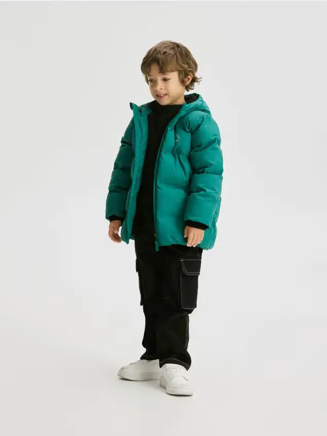 Giacca con cappuccio - verde