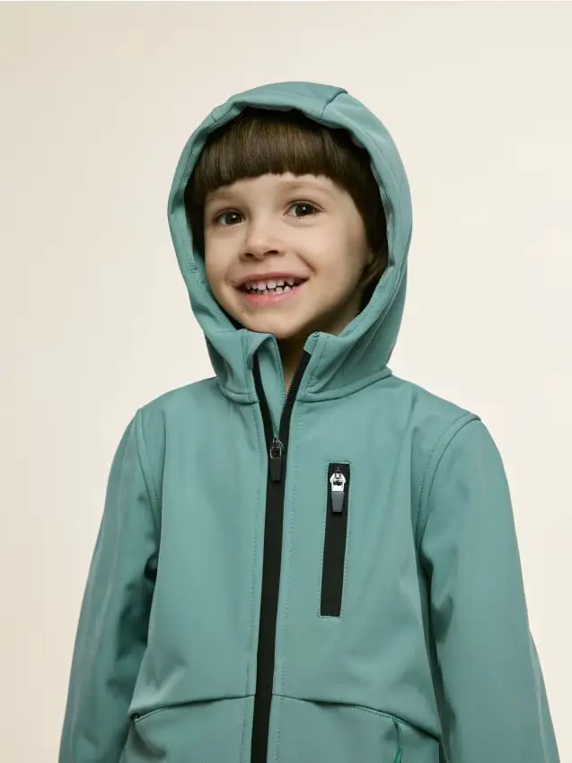 Giacca con cappuccio - verde